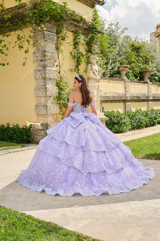 AMARRA Style 54202 3D Floral Embellished Quinceanera Gown