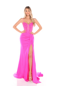 AMARRA Style 88211 Sweetheart Neckline Shimmery Prom Dress