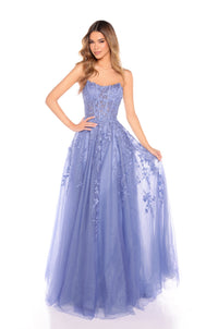 AMARRA Style 88258 Lace Applique Tulle Ball Gown
